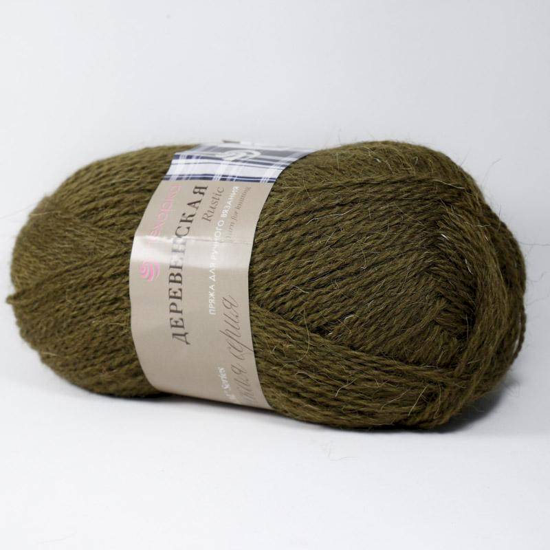 Деревенская шерсть. Цвет 32-Табак. 10x100 г