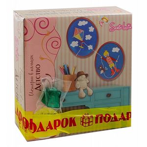 Аппликация из фетра 'Детство'.