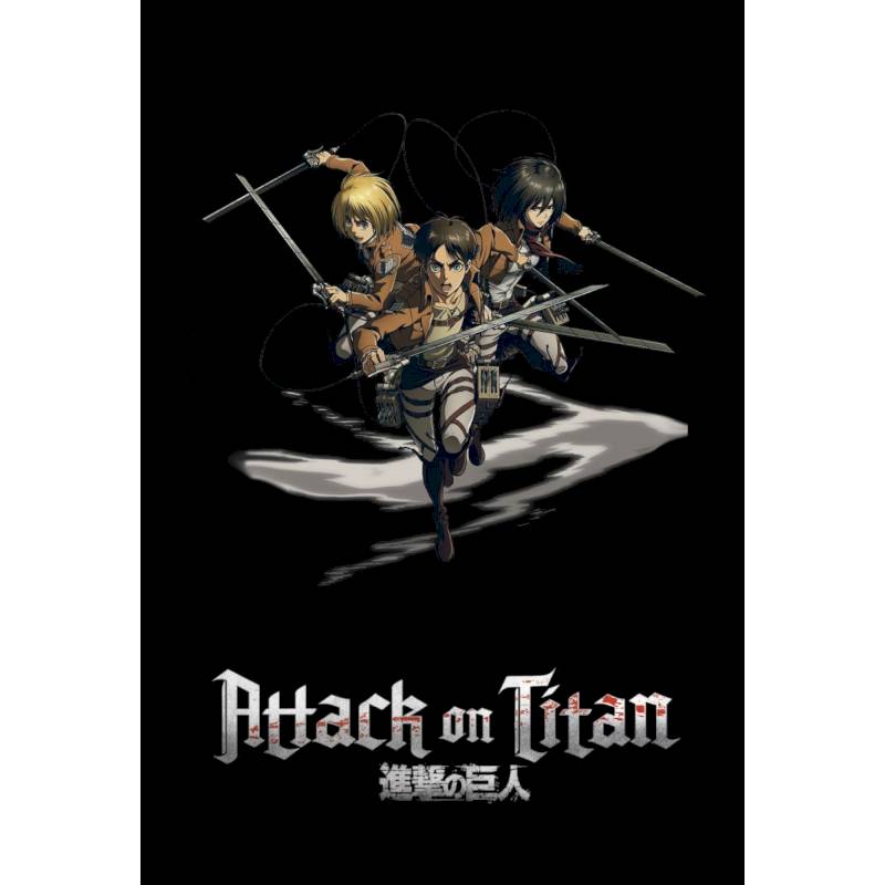 Блокнот в точку. Attack on Titan. Эрен, Армин и Микаса