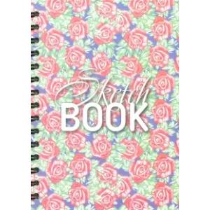 Скетчбук 'Орнамент из роз' (А5, 100 листов, нелинованный) (02433)