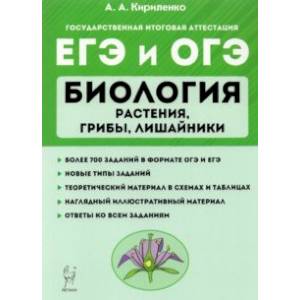 ЕГЭ Биология. Растения, грибы, лишайники. Теория. Тренировочные задания