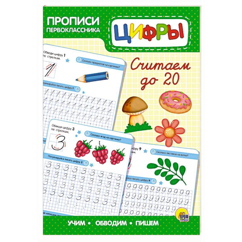 Прописи первоклассника. Считаем до 20