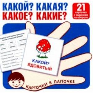 Какой? Какая? Какое? Какие? 21 карточка с текстом на обороте