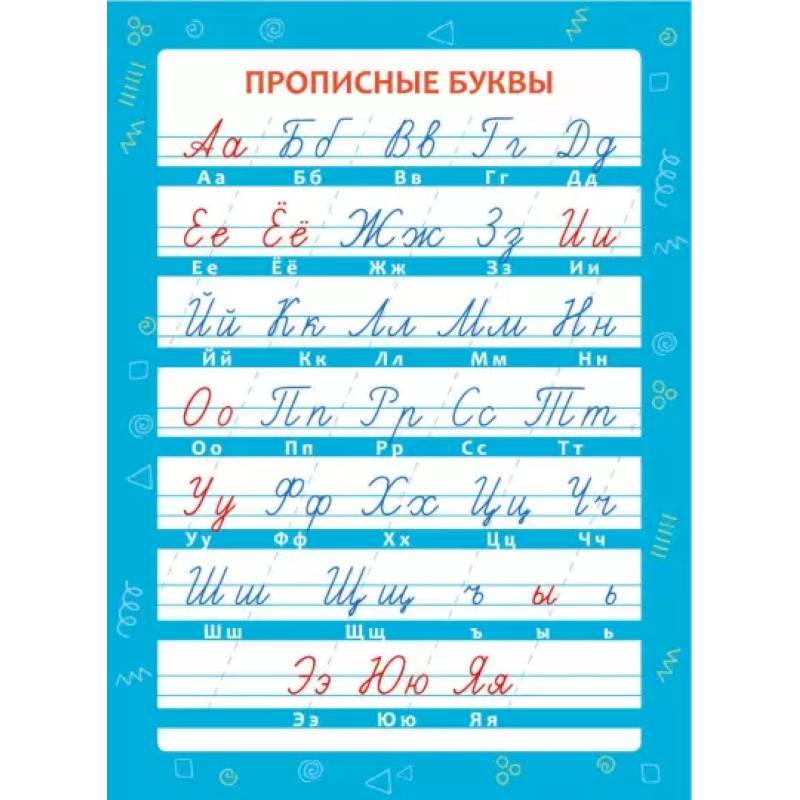 Обучающий плакат 'Прописные буквы'