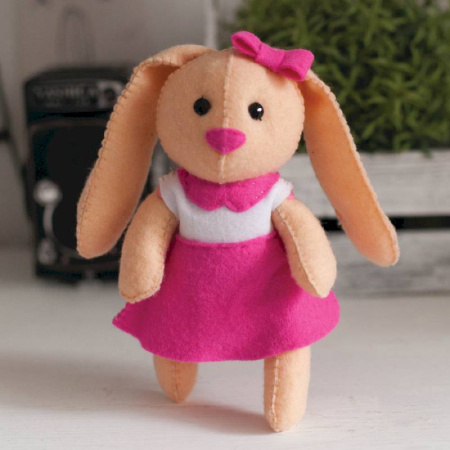 Игрушка из фетра, набор для творчества 'Зайка'