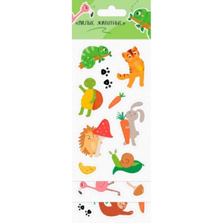 Другое, книга Набор наклеек Милые животные купить по скидке