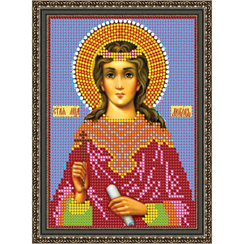 «Светлица» набор для вышивания бисером 8714М «Св. Мученица Любовь» бисер Чехия 12x16см