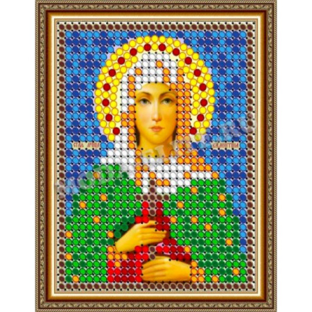 «Светлица» набор для вышивания бисером 8703Л «Св. Мца Валентина» бисер Чехия 6x7,5 см