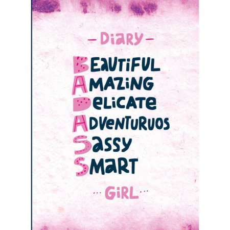 Блокнот дерзкой девчонки. Badass girl (А5, 56 л., цветной линованный блок с цитатами и иллюстрациями)