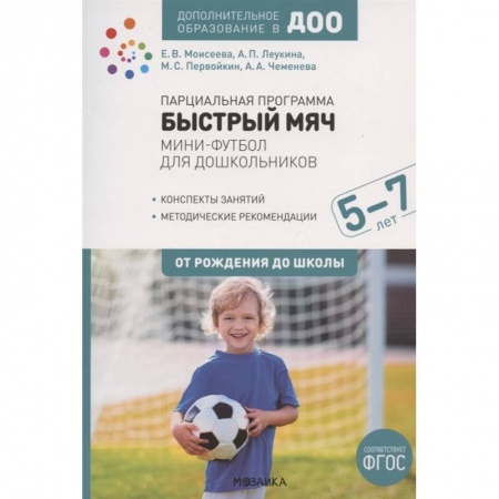 Дошкольное воспитание, книга Парциальная программа Быстрый мяч .Мини-футбол для дошкол.ФГОС купить по скидке