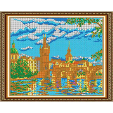 «Светлица» набор для вышивания бисером №587П «Прага» бисер Чехия 30x24см
