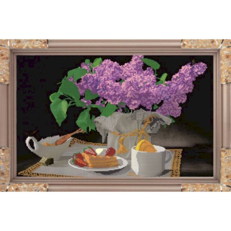 Набор для вышивания бисером 'Сирень  ' 30,7х49,9см №079