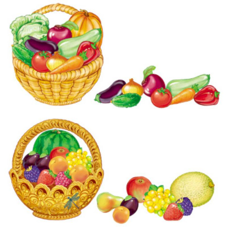 Другое, книга Комплект. Собери корзинку с овощами и фруктами. Дидактический набор купить по скидке