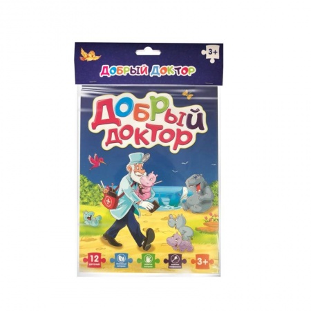 Книжки-мозаики, паззлы, книга Мягкий пазл. Добрый доктор Айболит купить по скидке