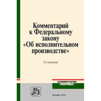 Комментарий к Федеральному закону 'Об исполнительном производстве'