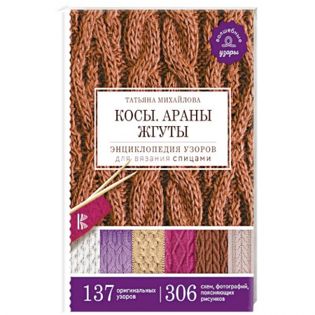 Вязание, книга Косы. Араны. Жгуты. Энциклопедия узоров для вязания спицами купить по скидке