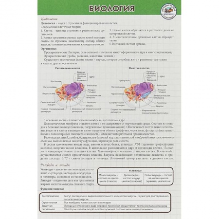 Биология, книга Биология. Шпаргалка купить по скидке