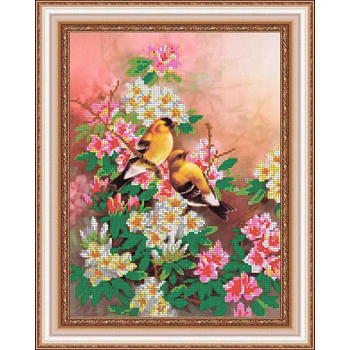 «Светлица» набор для вышивания бисером №326 «Дыхание весны» бисер Чехия 30х24см