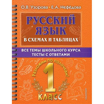 Русский язык. 1 класс. В схемах и таблицах. Все темы школьного курса с тестами