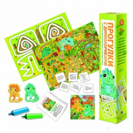 Игры на любой вкус, книга Игра 'Прогулки с динозавриками' купить по скидке