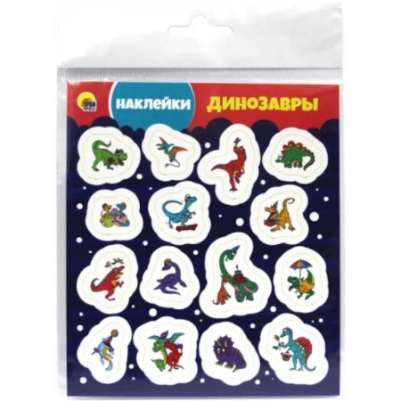 Книжки с наклейками, книга Динозавры купить по скидке