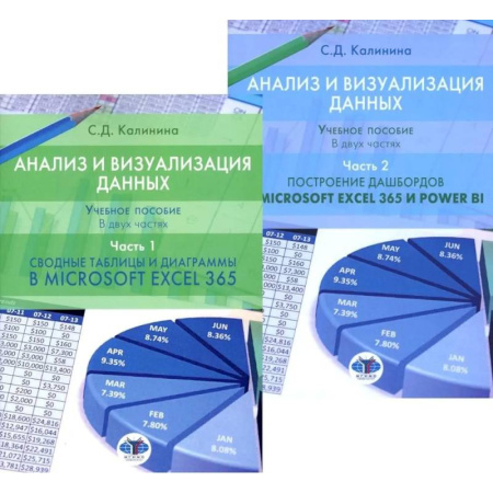 MS Excel, книга Анализ и визуализация данных: Учебное пособие. В 2 частях: Сводные таблицы и диаграммы в Microsoft Excel 365 и Power BI. Построение дашбордов купить по скидке