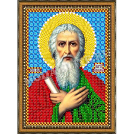 «Светлица» набор для вышивания бисером 8753М «Св.Андрей Первозванный» бисер Чехия 12x16 см